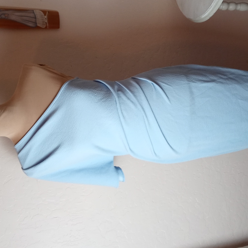 ASOS Maternity One Shoulder Dress in Light Blue